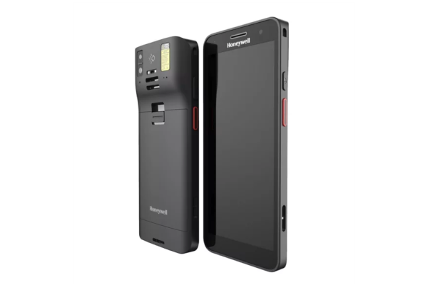 Front and back view of the Honeywell CT37 mobile computer