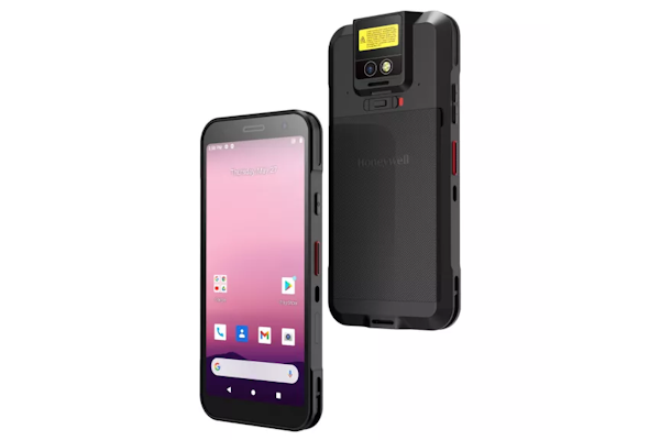 Front and back view of the Honeywell CT32 mobile computer