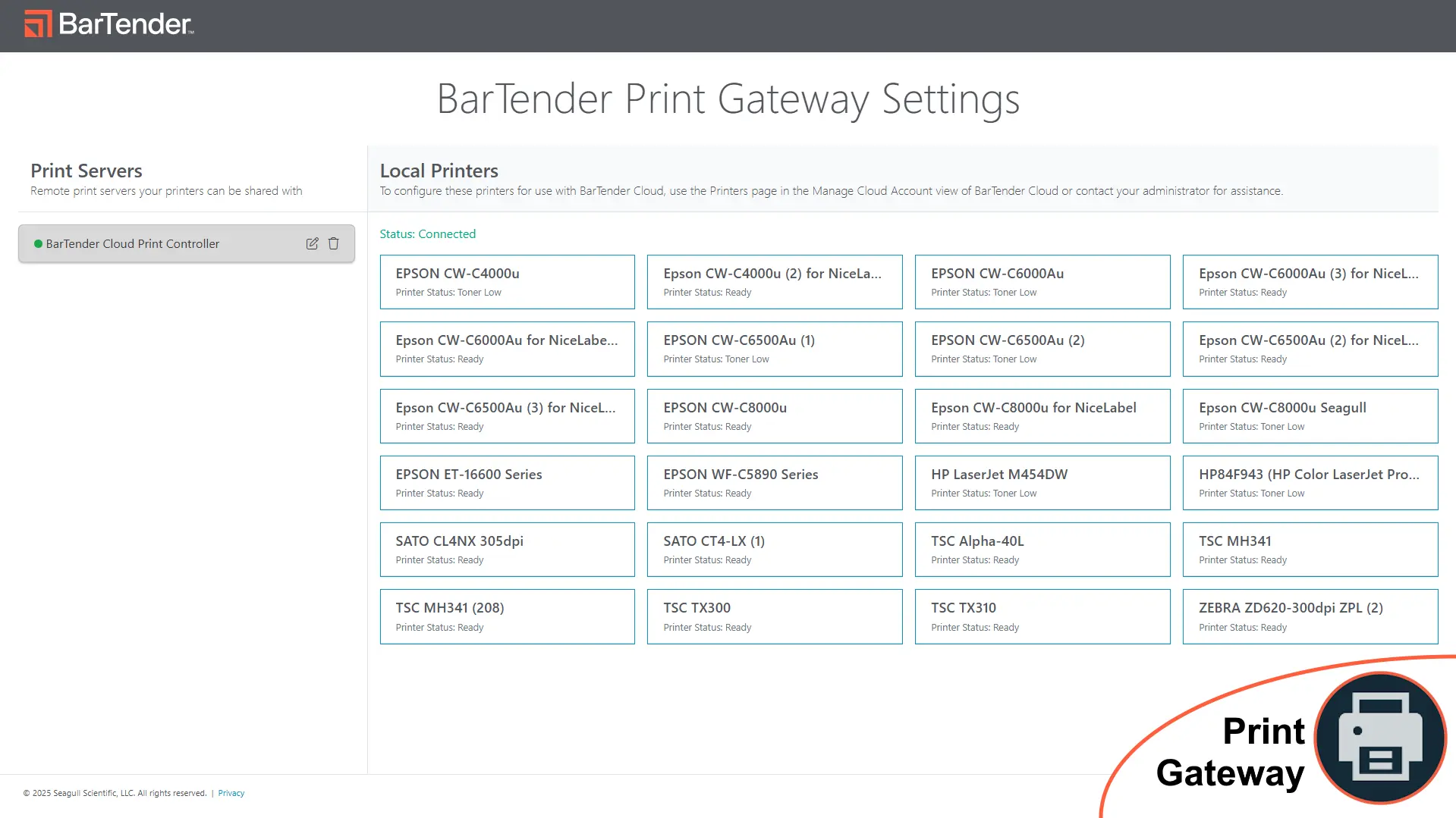 BT Cloud Print Gateway Icon