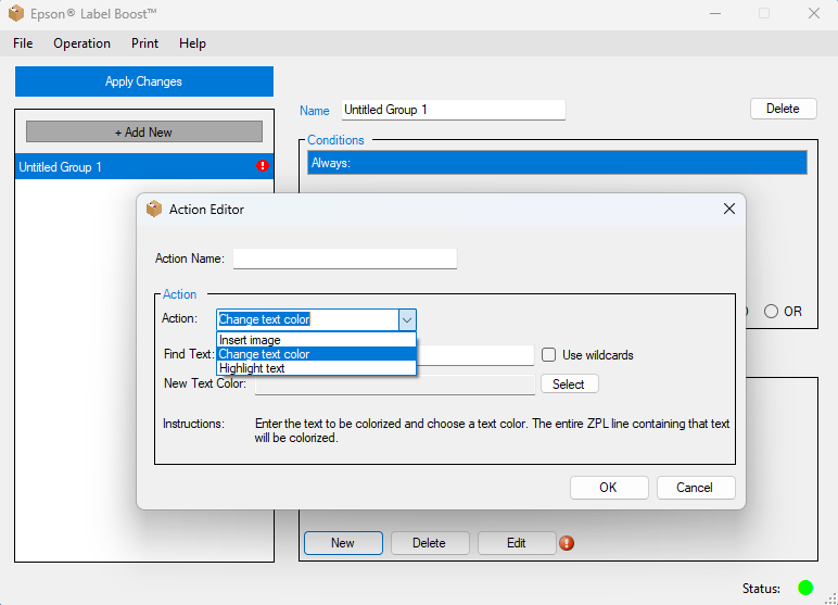 Label Boost Actions